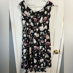 Torrid Cap Sleeve Floral Dress Size XL